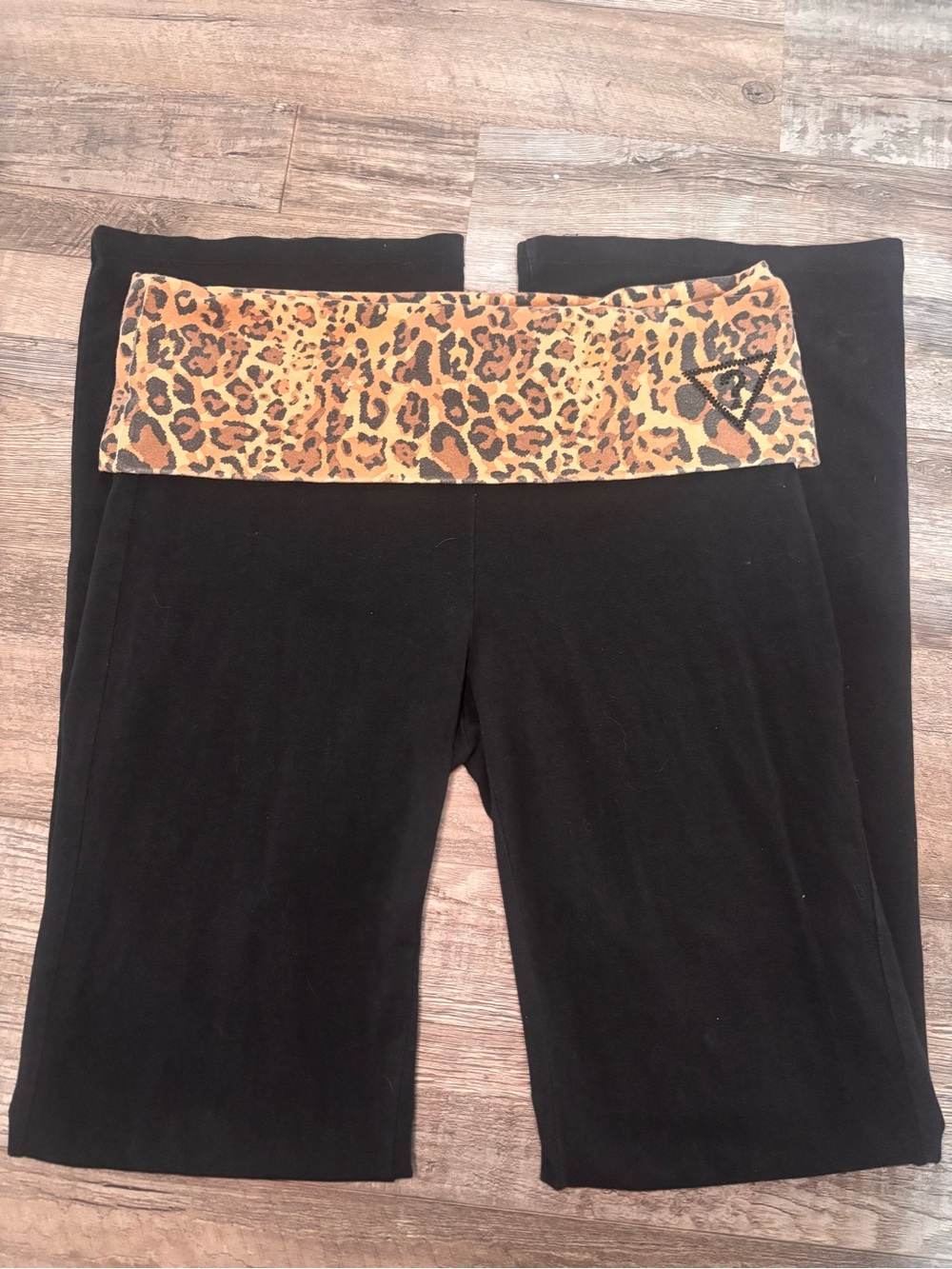 GUESS with Leopard Waistband - Black & Animal Print